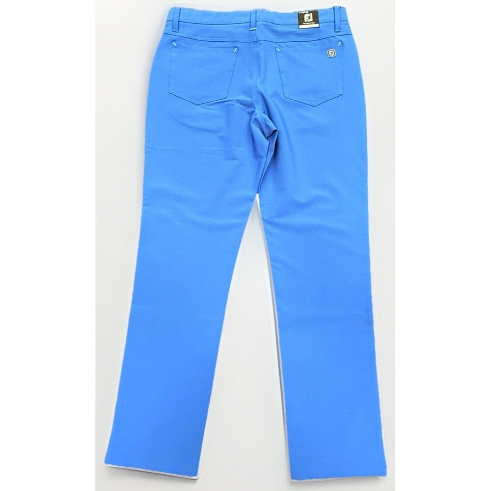 2–NEW FootJoy FJ Men’s 34X32 Athletic Fit Performance Pants Cobalt & Ice Blue - Picture 11 of 16